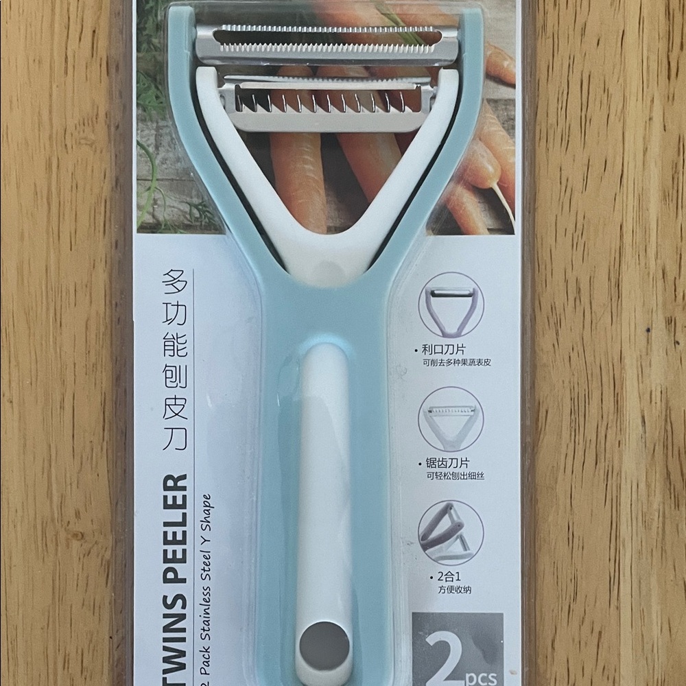 Twin Peeler Stainless Steel Y Shape Kitchen Tool